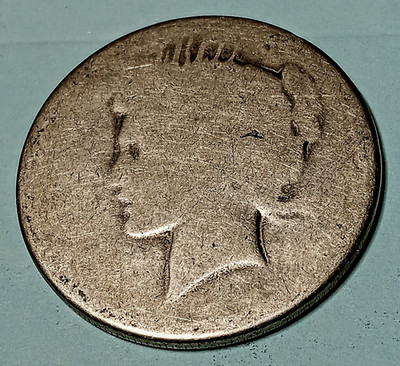 90% SILVER PEACE DOLLAR - CULL, SLICK