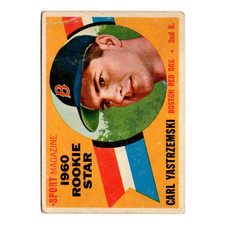 Carl Yastrzemski Rookie #148 1960 Topps Vintage Baseball Card Set-Break MLB. rookie card picture