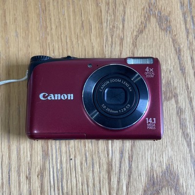 Buy Canon PowerShot A2200 14.1 MP Digital Camera - Red online | eBay