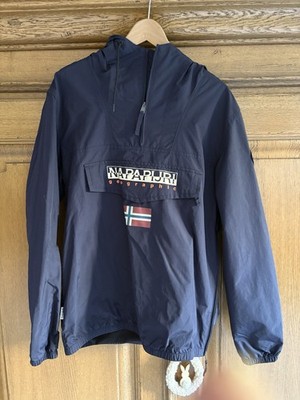 Napapijri Windbreaker Hoodie Jacke Outdoorjacke Herren blau  Größe L