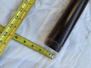 Dowel Rod Wood Column Poplar Wooden 2β Diam x 52 Inch Lacquer Red/Brown Finish