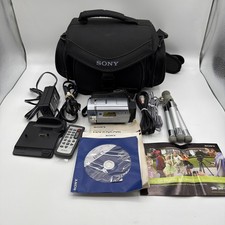 Sony Handycam DCR-SR85 Hybrid Camcorder NightShot Touchscreen  Extras Tested