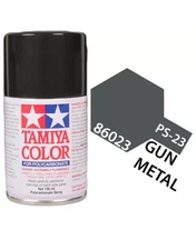 Tamiya 86023 PS-23 Gun Metal Polycarbonate Lexan RC Spray Paint 100ml NEW