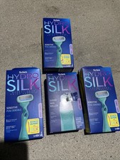 3 Pack Schick Hydro Silk Sensitive 5 Blade Razor Refills Bonus Touch Up New
