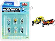 CAR MEET #1 DIECAST FIGURES 6 PC SET 1/64 BY ...