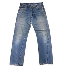 Levi's 501 Big E Redline Selvedge USA Button 555 Faded W31 L30