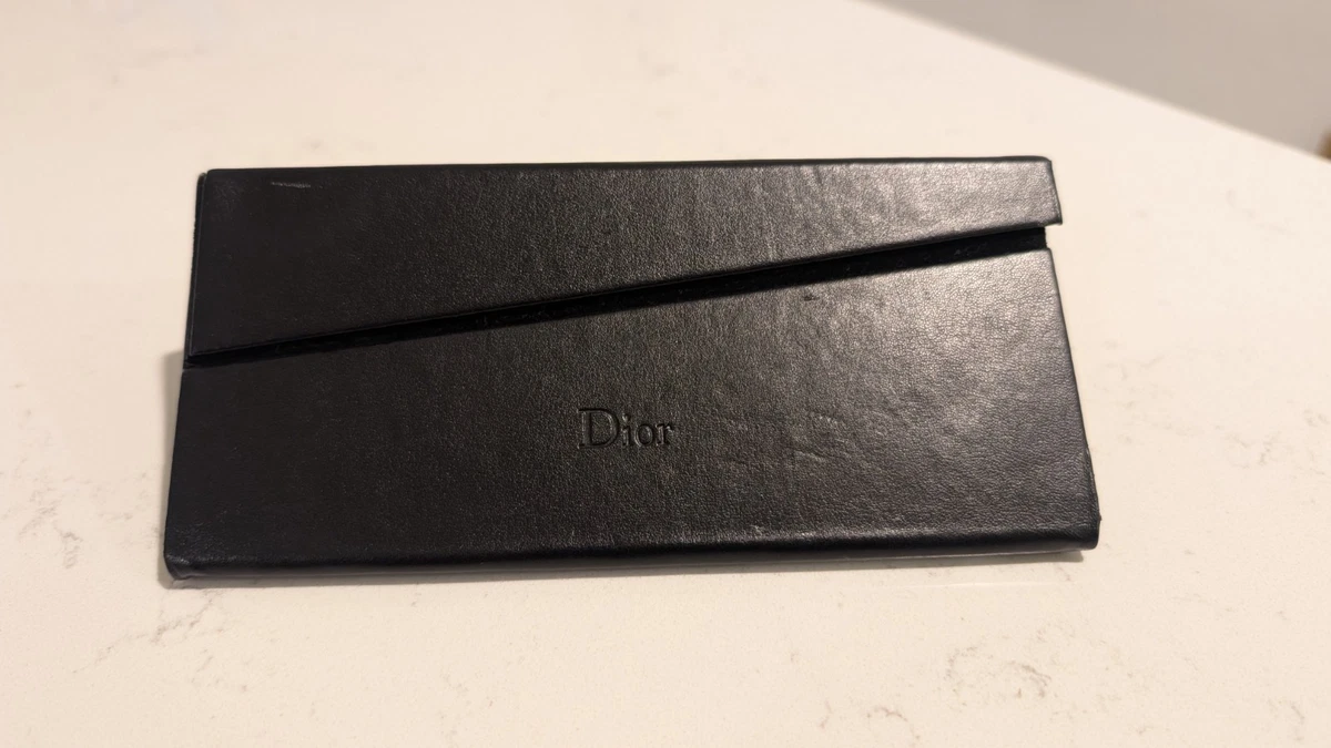CHRISTIAN DIOR CASE BLACK LEATHER MAGNETIC FOLDABLE  display picture 1