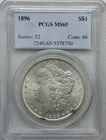 1896 Morgan Silver Dollar PCGS MS-65