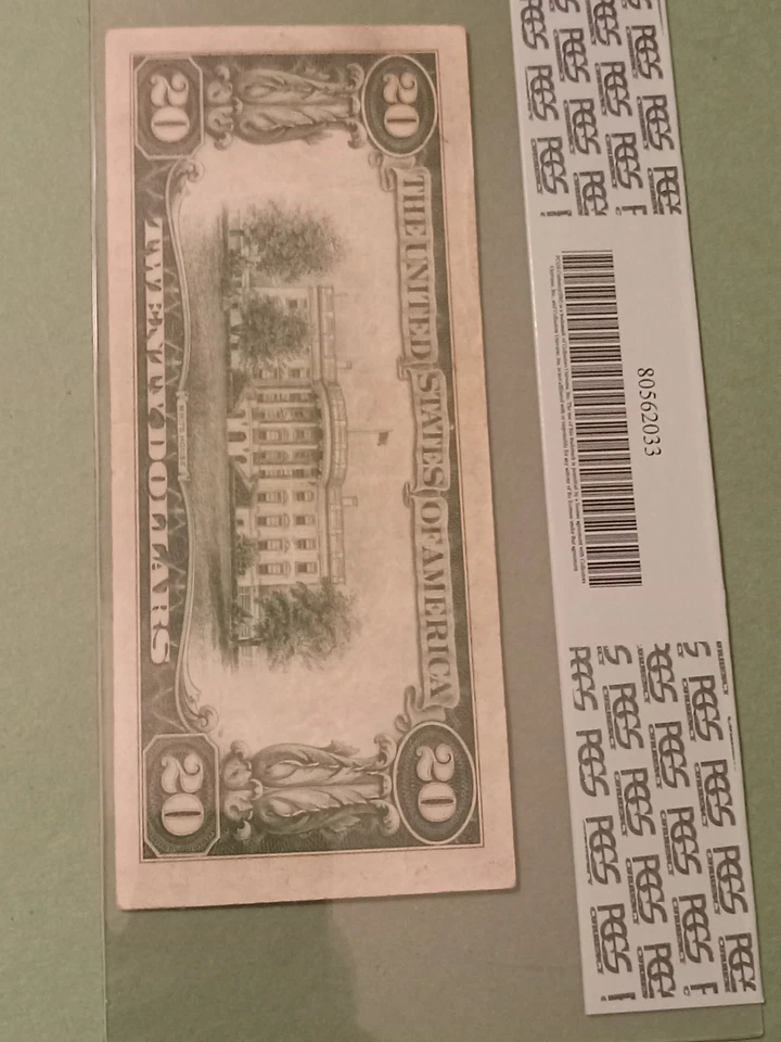 1928B $20 Federal Reserve Note Chicago PCGS 30 Very Fine Free Shipping  - Image 2 of 2