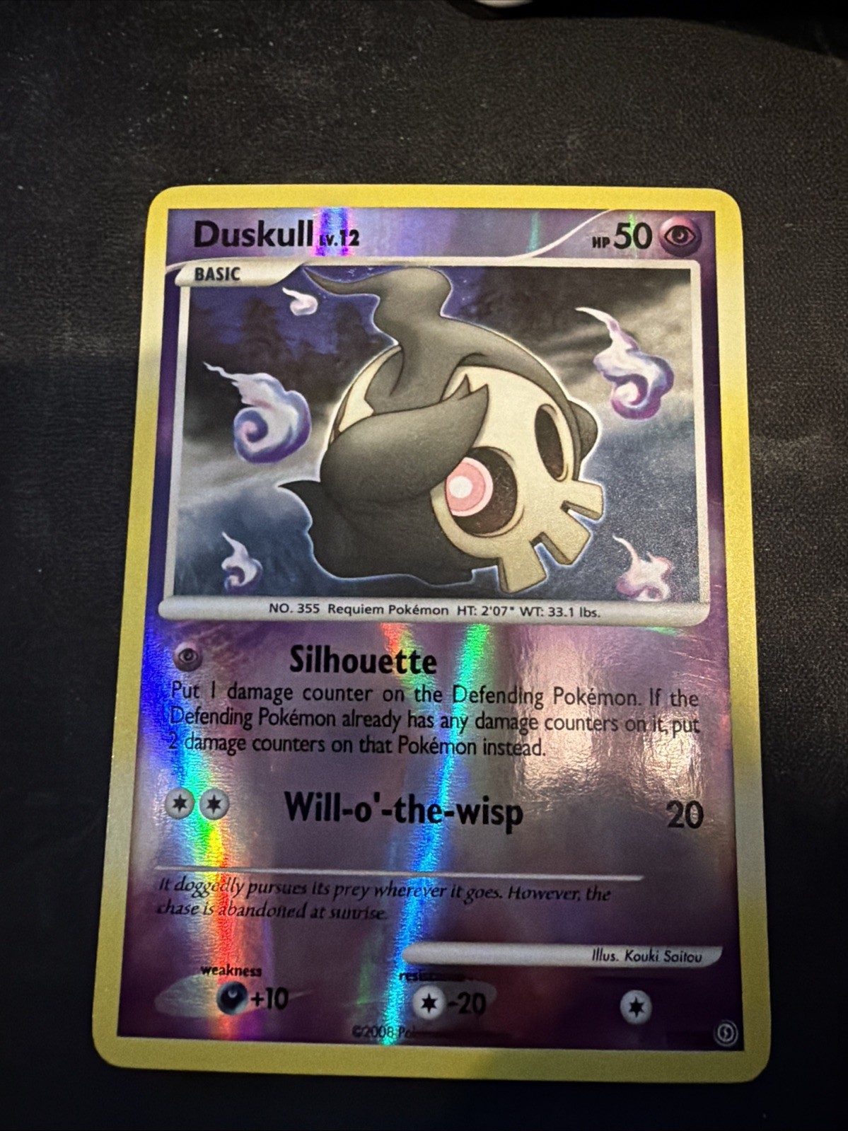 Duskull 59/100 Stormfront Reverse Holo LP/NM KOUKI SAITOU