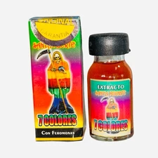 Santa Muerte 7 Colores Extracto con Feromonas Para Amor Salud Dinero Trabajo
