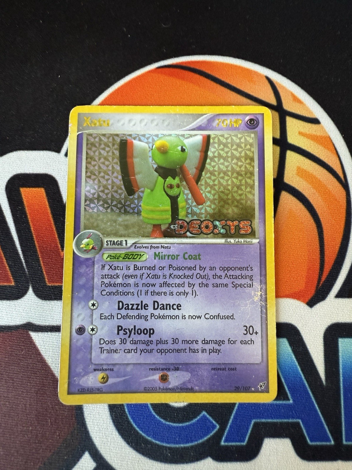 Xatu #29/107 Deoxys 2005 Reverse Holo Foil Stamped HP Pokemon Card