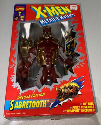 Marvel X-Men Metallic Sabertooth  Deluxe Edition Toy Biz 10'' Action Figure