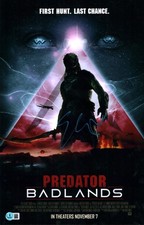 Elle Fanning Signed Autographed Predator Badlands Thia 11x17 Poster BAS COA 