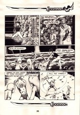 1986 Aircel Comics SAMURAI #8 page 26 Barry Blair NIGHTWYND - Original Comic Art