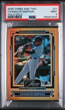2025 Panini Three And Two #21 Chandler Simpson Holo Gold PSA 9 #/10
