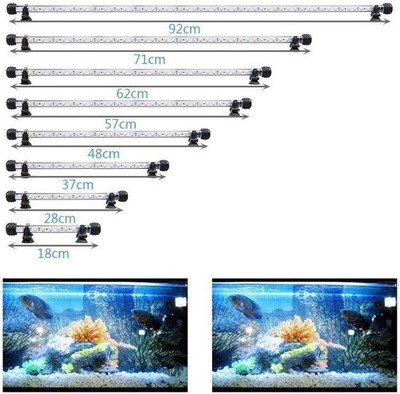 Aquarium Beleuchtung RGB LED Lampe 18-112 cm Farbwechsel Aufsatzleuchte Fische