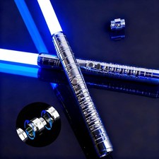 Lightsabers Metal Hilt Dueling Light Sabers RGB 15 Color FX Sound Doubled Blade