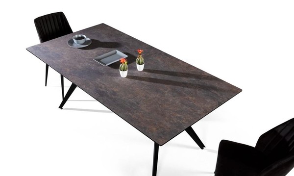 Ausziehbarer Esstisch Esszimmertisch KüChentisch Holz Schwarz Tisch-image