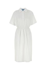 PRADA White Poplin Shirt Dress New And Authentic