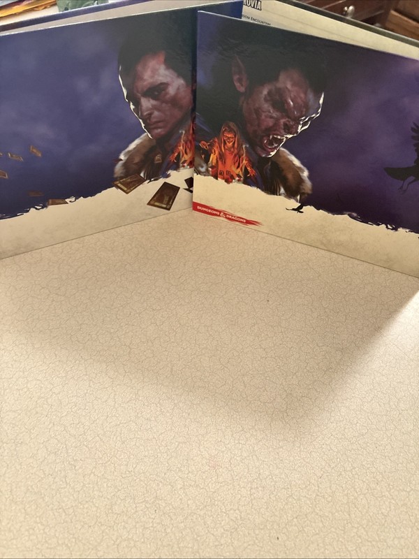 D & D Curse of Strahd Hardback Fold Out Map of Barovia + Pudding Faire Printout