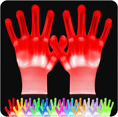 Kids Toys LED Gloves 12 Colors Toys Gifts for Boys Girls Age 6-12 Years Old Stoc