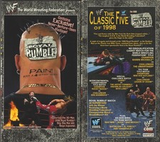 WWE WWF Royal Rumble 98 1998 Pain Just 4 Letter Word Wrestling VHS Tape
