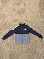 NIKE AIR JORDAN JUMPMAN BOY'S BLUE LOGO TRACK JACKET SIZE 7 XS 6-7 YRS