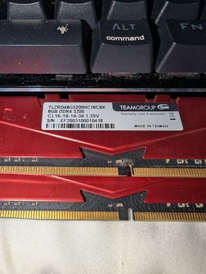 TeamGroup T-Force Vulcan Z 16GB (2x8GB) DDR4-3200MHz Memory