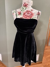 Urban Outfitters Women’s Black Velvet Mini Dress Size XS