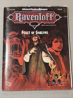 1990 TSR Ravenloft RA1 Feast of Goblyns 9298  AD&D with Map