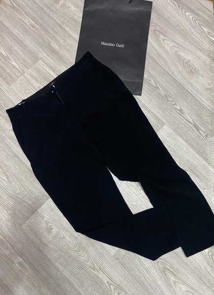 Women Pinko Trousers Navy Polyester L