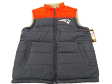NEW G-III BY NFL NEW ENGLAND PUFFER NAVY BLUE VEST SIZE L