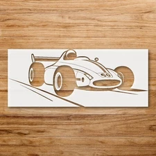 Racing Car Stencil for Custom Painting and Creative Projects - StencilAir