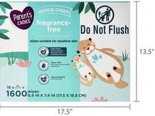 Parent s Choice Fragrance Free Baby Wipes, 900 Count