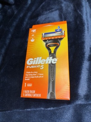 Gillette Fusion5 Razor for Men, Handle + 1 Razor Blade Refill Shaver FREE SH
