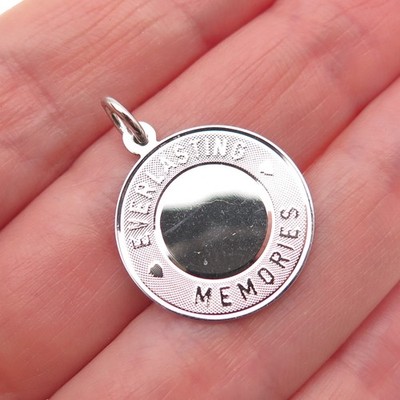 JAY POSON 925 Sterling Silver Vintage Everlasting Memories Charm Pendant