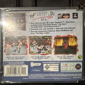 WWF Attitude Sega Dreamcast PAL Acclaim Sports Multiplayer T-8103D-50