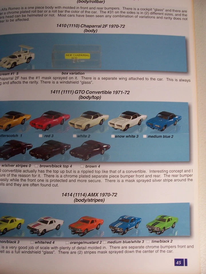 The Complete Color Guide to Aurora H. O. Slot Cars AFX model motoring bob beers — 第 3/4 张图片