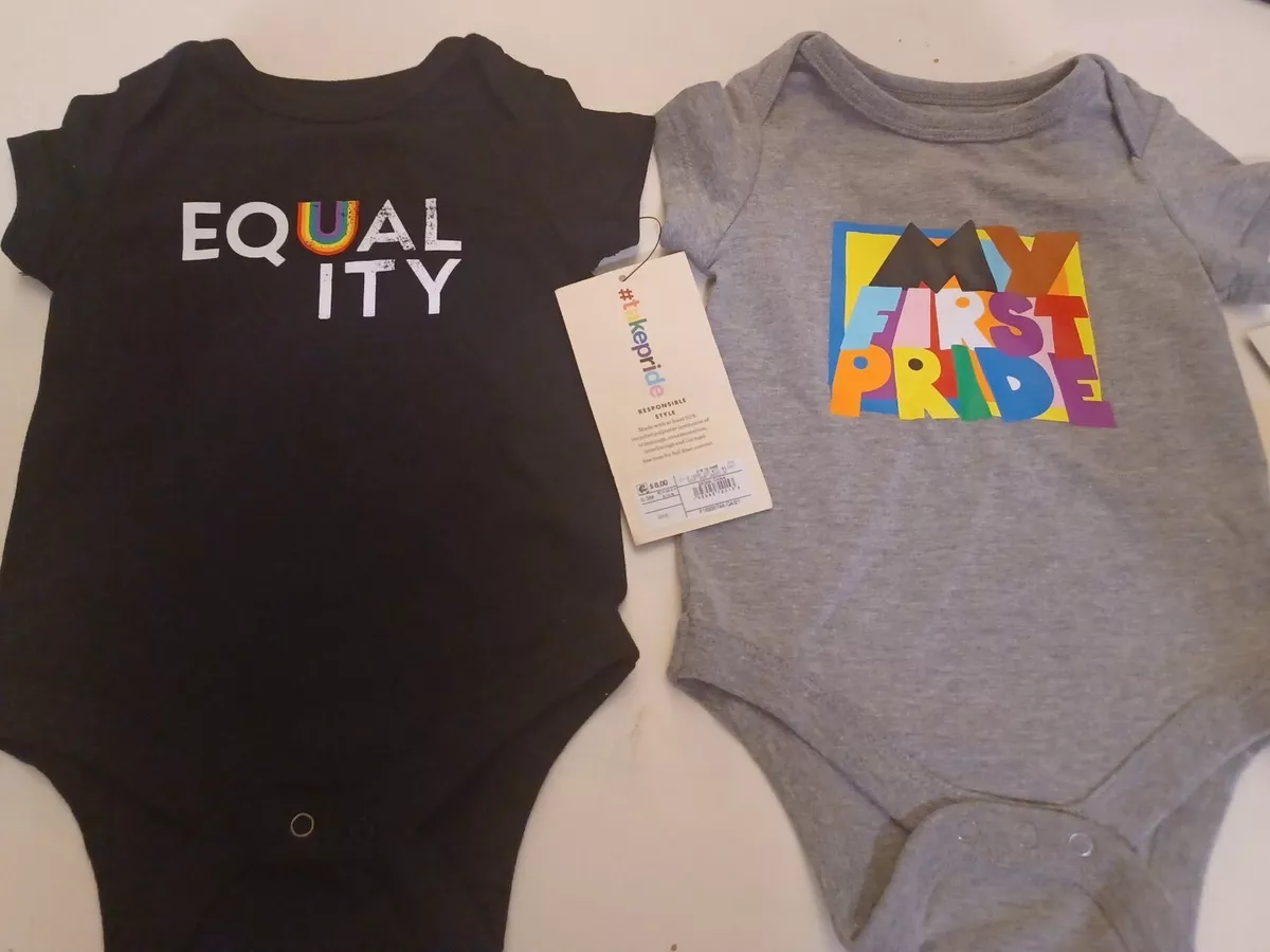 Target Take Pride Baby One Piece Bodysuit 0-3 M LOT OF 2 🌈