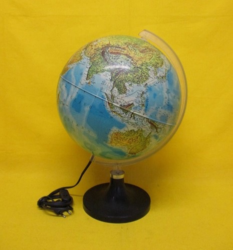 ✅ GLOBO TERRESTRE LUMINOSO ANNI 80 REALIZZATO IN ITALIA VINTAGE - 4324 - Picture 4 of 10