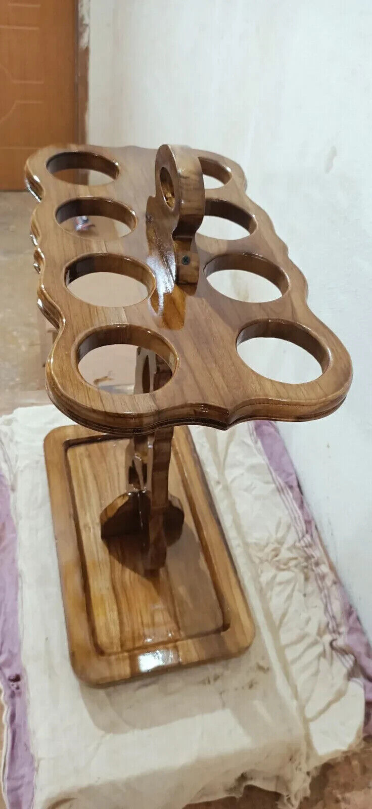 Teakwood Hand Crafted Wooden Storage Designer Sta… - image 4