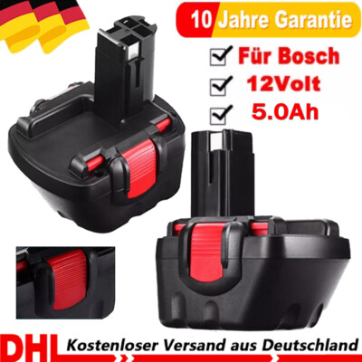 2x 12V 5.0Ah Ni-MH Akku Für Bosch BAT043 BAT045 BAT046 GSR 12-2 PSR 1200 PSR 12