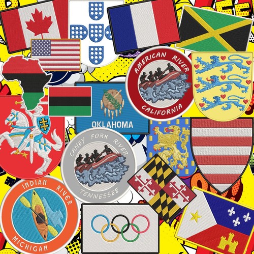 Etiqueta de nombre personalizado aplique bordado personalizado parche ciclistas, uniformes veteranos - Imagen 8 de 14