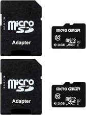 Micro Center 128GB Class 10 Microsdxc Flash Memory Card with Adapter for Mobile