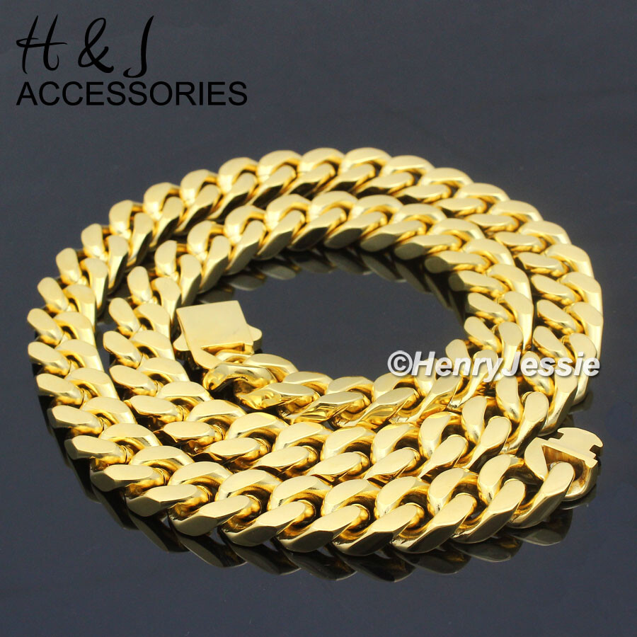 ネックレス・ペンダント ROMANTINUER SN182 Bread Clip Curb Chain Necklace Gold Stainless Steel Curb Link Chain Necklace, Diamond Cut