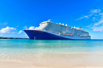 Carnival Cruise Celebration (Caribbean Waters) POSTER 24 X 36 Inches Nice!