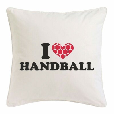 KISSENBEZUG 40X40cm I LOVE HANDBALL COACH - HANDBALLTURNIER - HANDBALL SPIELER