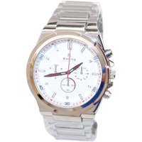 RöTting Design Herrenuhr Silberfarbene LüNette WeißEs Ziffernblatt 3 Atm Neu
