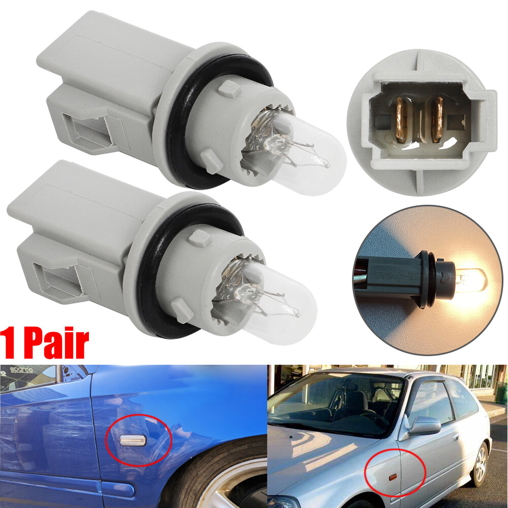 JDM Side Marker Light Socket Bulb Set For Honda Civic Acura DC EG EK